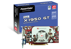 Видеокарта 256Mb/PCI-E/PowerColor ATi Radeon X1950GT  (R57C-GD3)