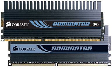 Память DDR II 2048Mb PC-8500, 1066MHz (2x1024Mb) Corsair Dominator (5-5-5-15) Dual-path Heat Xchange  (TWIN2X2048-8500C5DF)